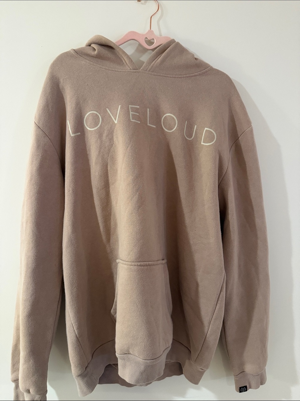 Men's Taupe Hoodie Sweatshirt